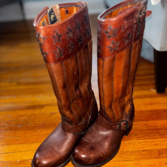 Frye Americana Flag Boots Size 8 - Picture 10 of 10